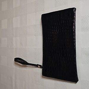 Woman's Faux crocodile wristlet